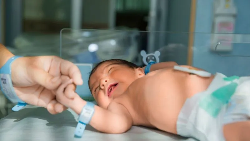 34-Week Premature Baby in NICU 